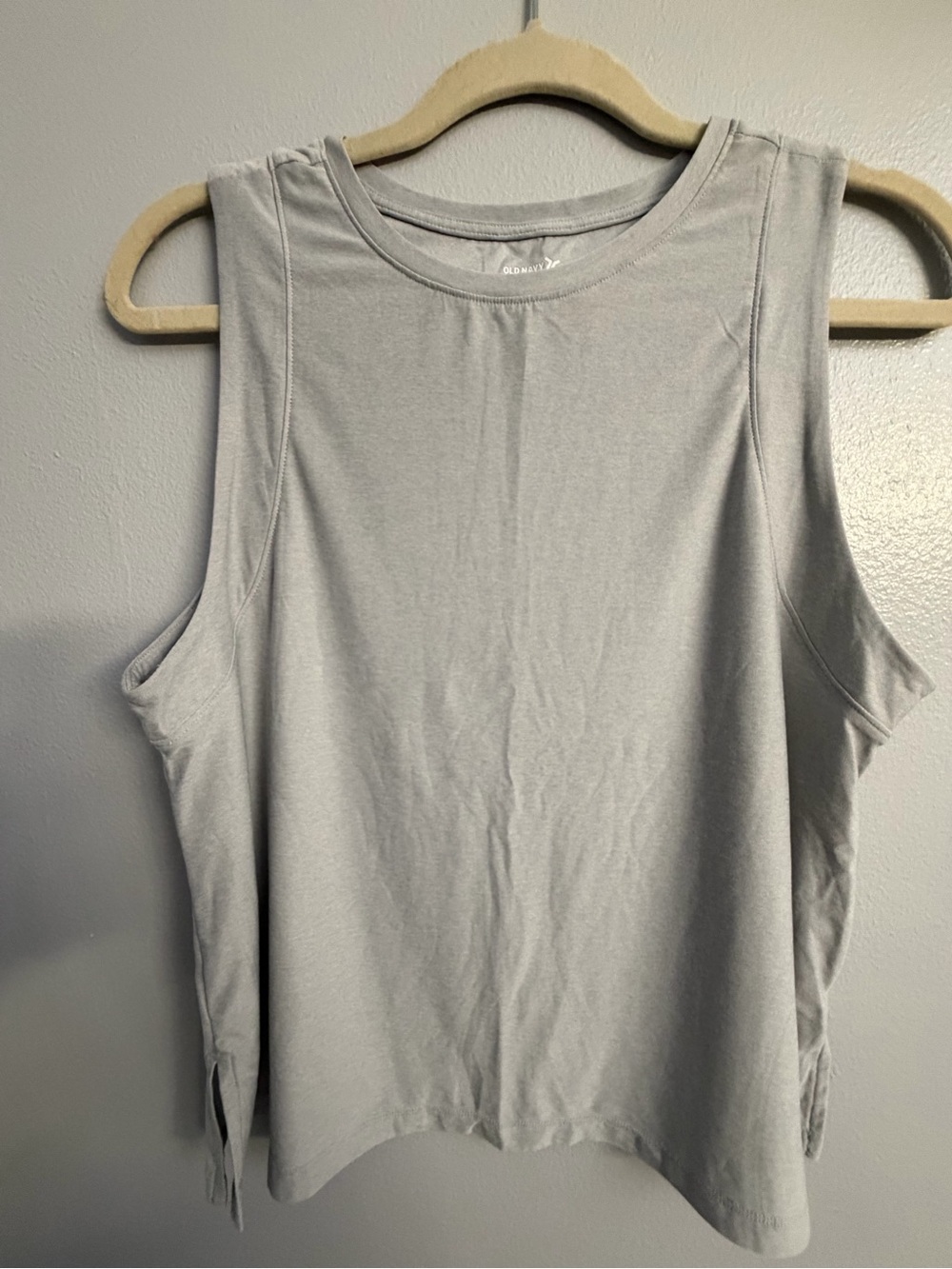 Old Navy Women's Light Gray Crewneck Muscle Tank